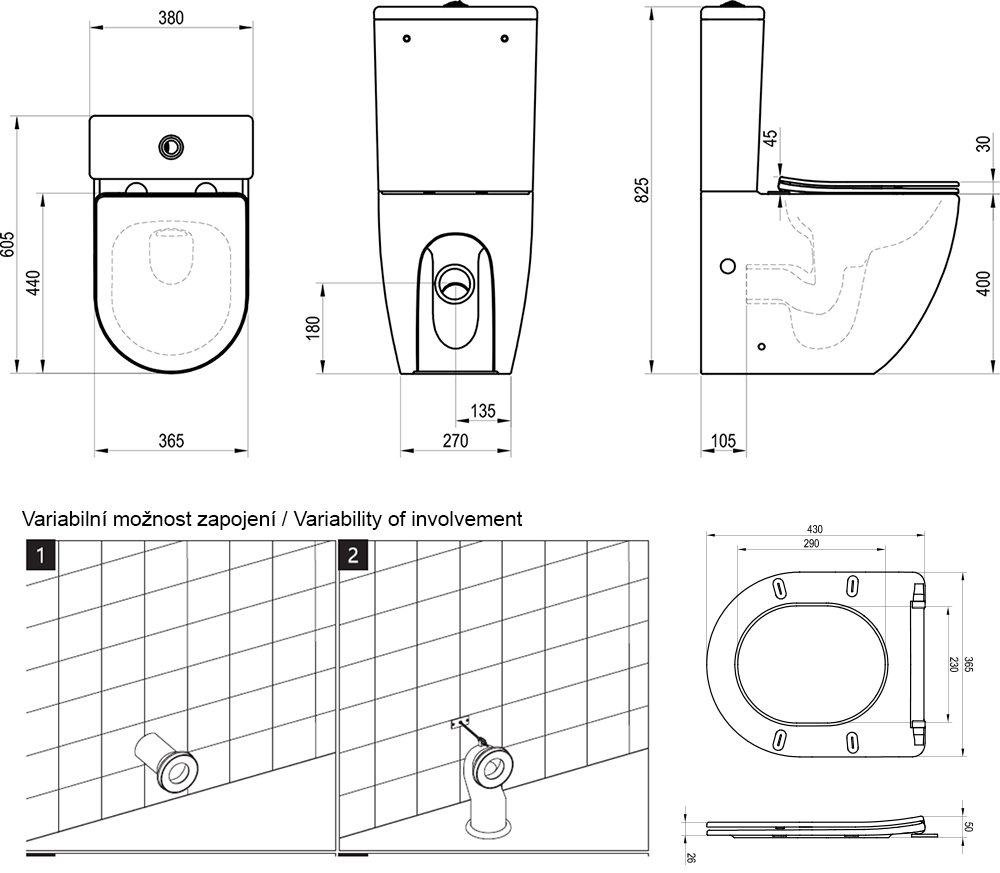 WC combi Optima RimOff set